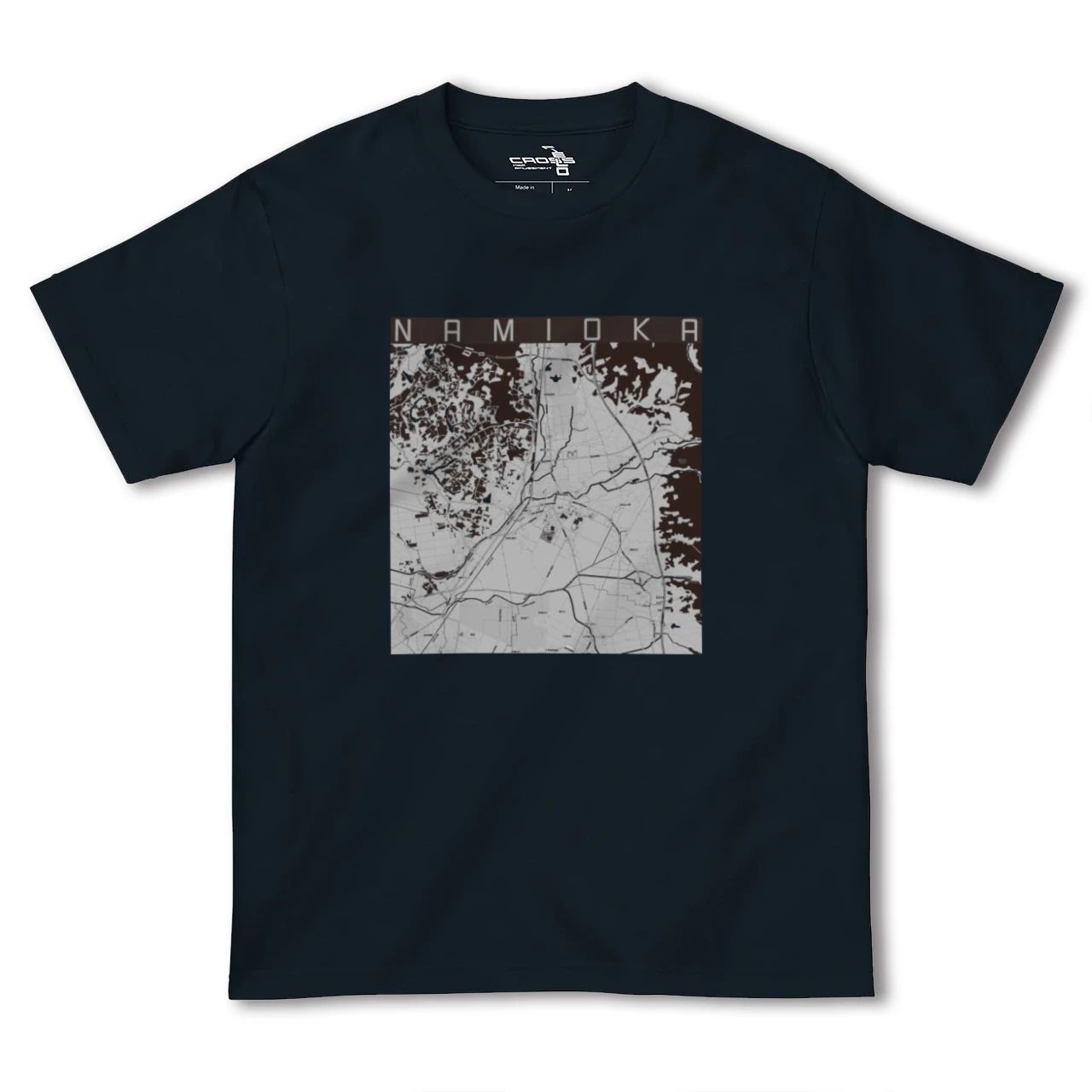 【浪岡(青森県)】地図柄ヘビーウェイトTシャツ