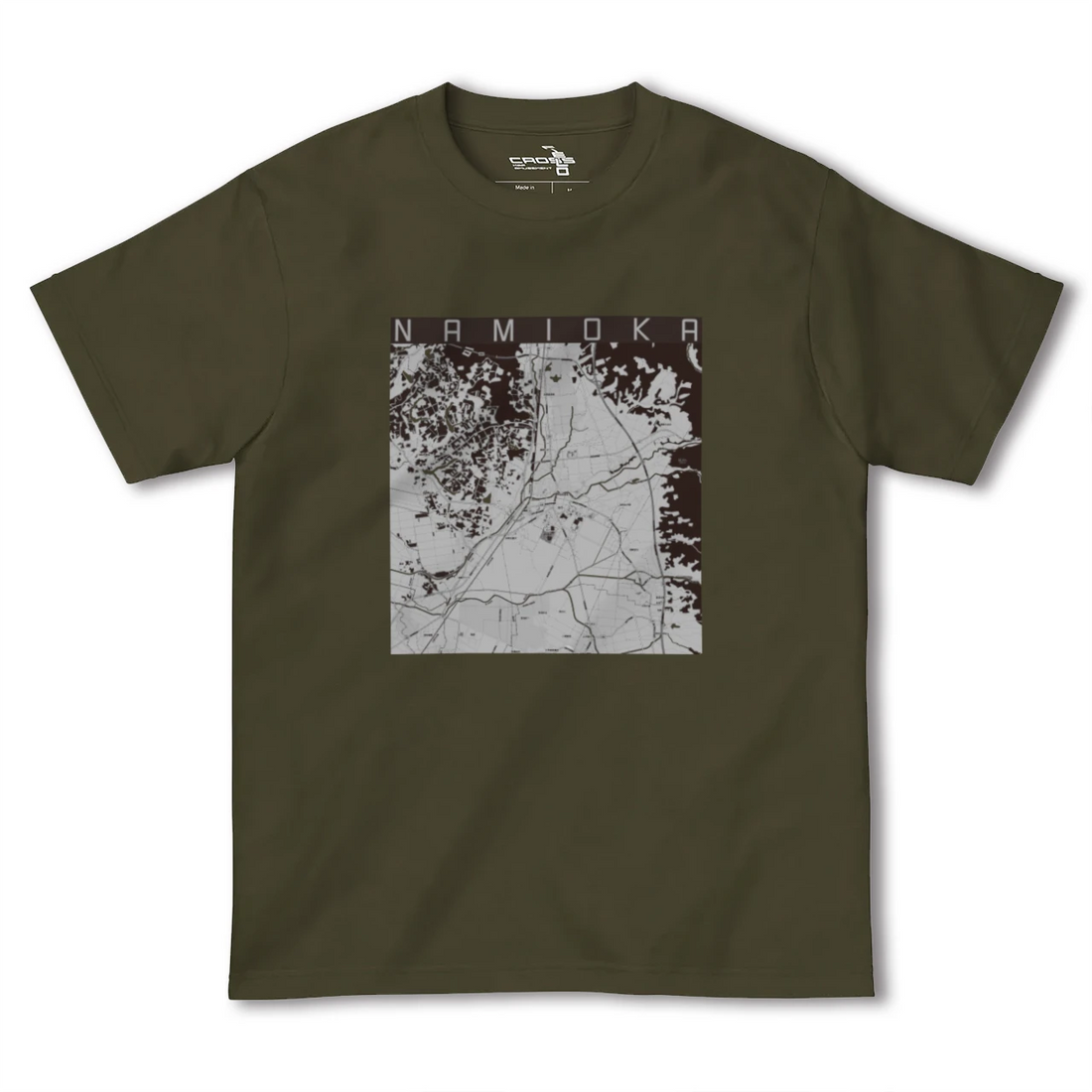 【浪岡(青森県)】地図柄ヘビーウェイトTシャツ