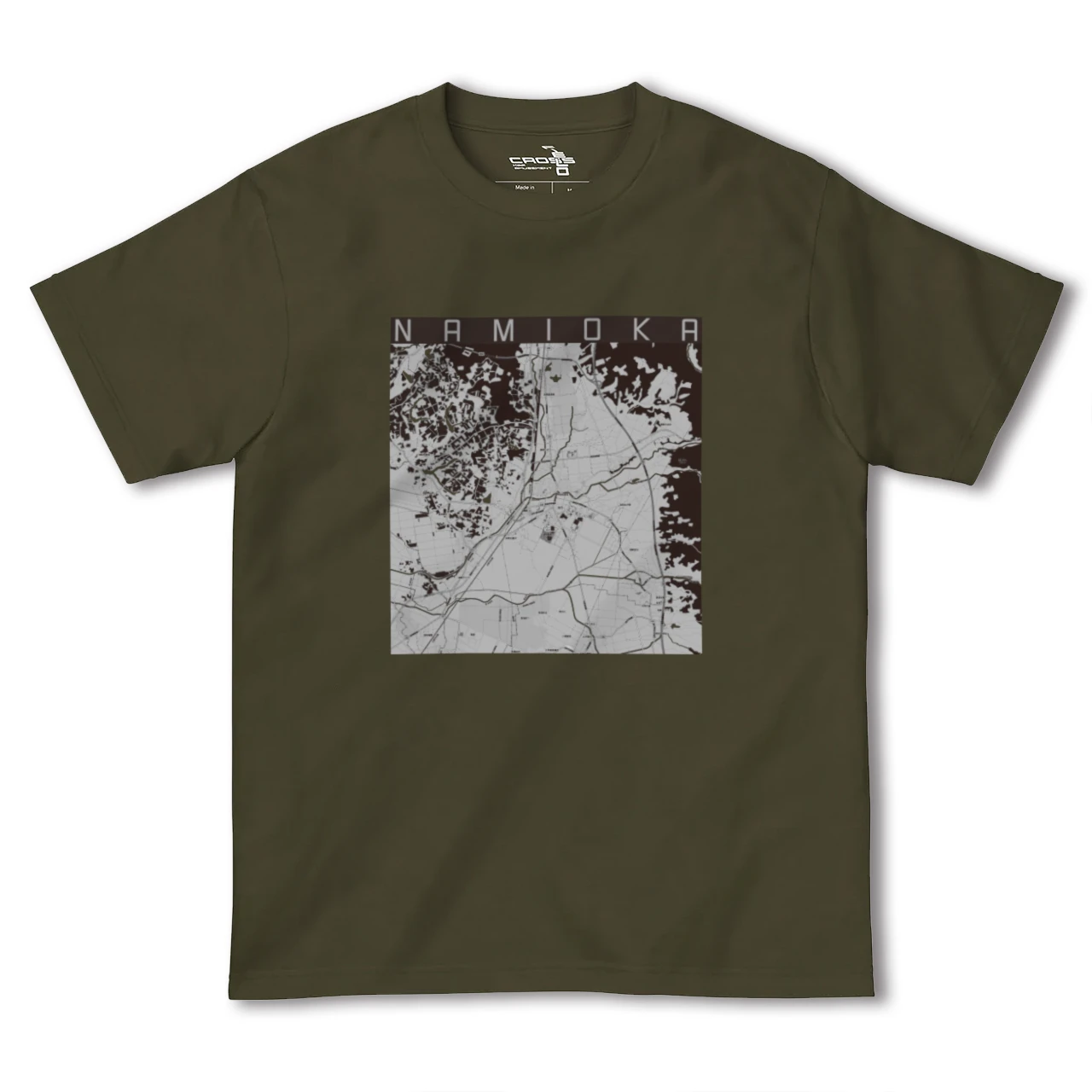【浪岡(青森県)】地図柄ヘビーウェイトTシャツ