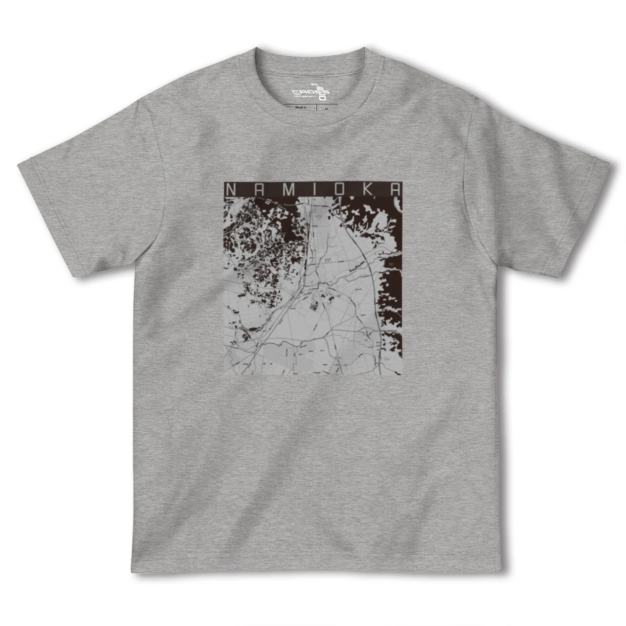 【浪岡(青森県)】地図柄ヘビーウェイトTシャツ