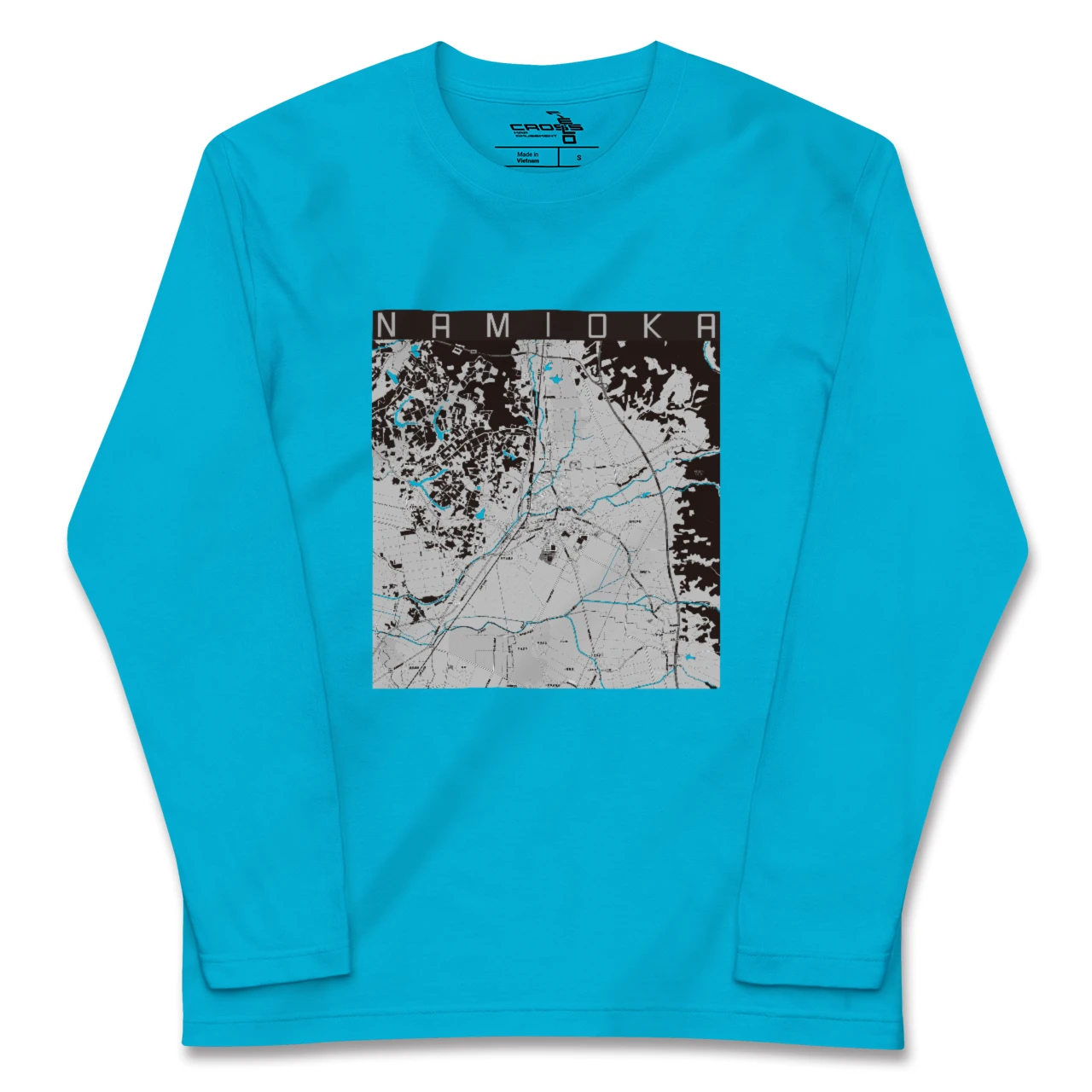 【浪岡(青森県)】地図柄ロングスリーブTシャツ