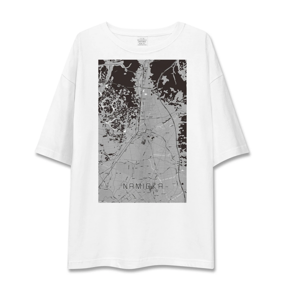 【浪岡(青森県)】地図柄ビッグシルエットTシャツ