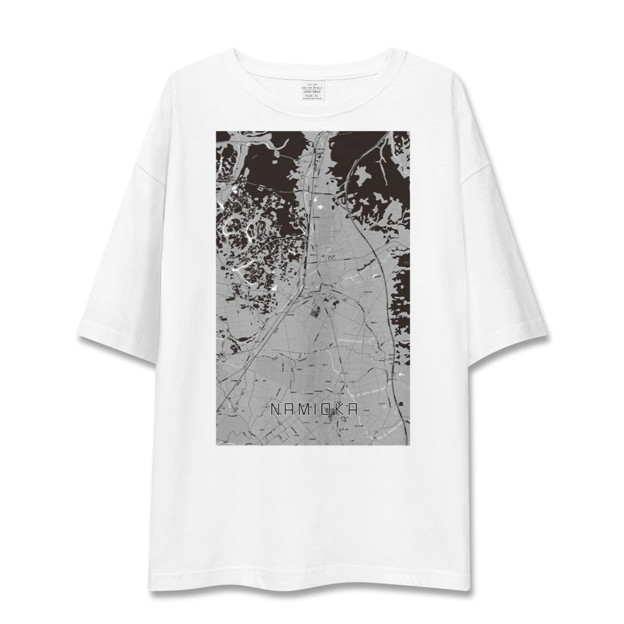 【浪岡(青森県)】地図柄ビッグシルエットTシャツ