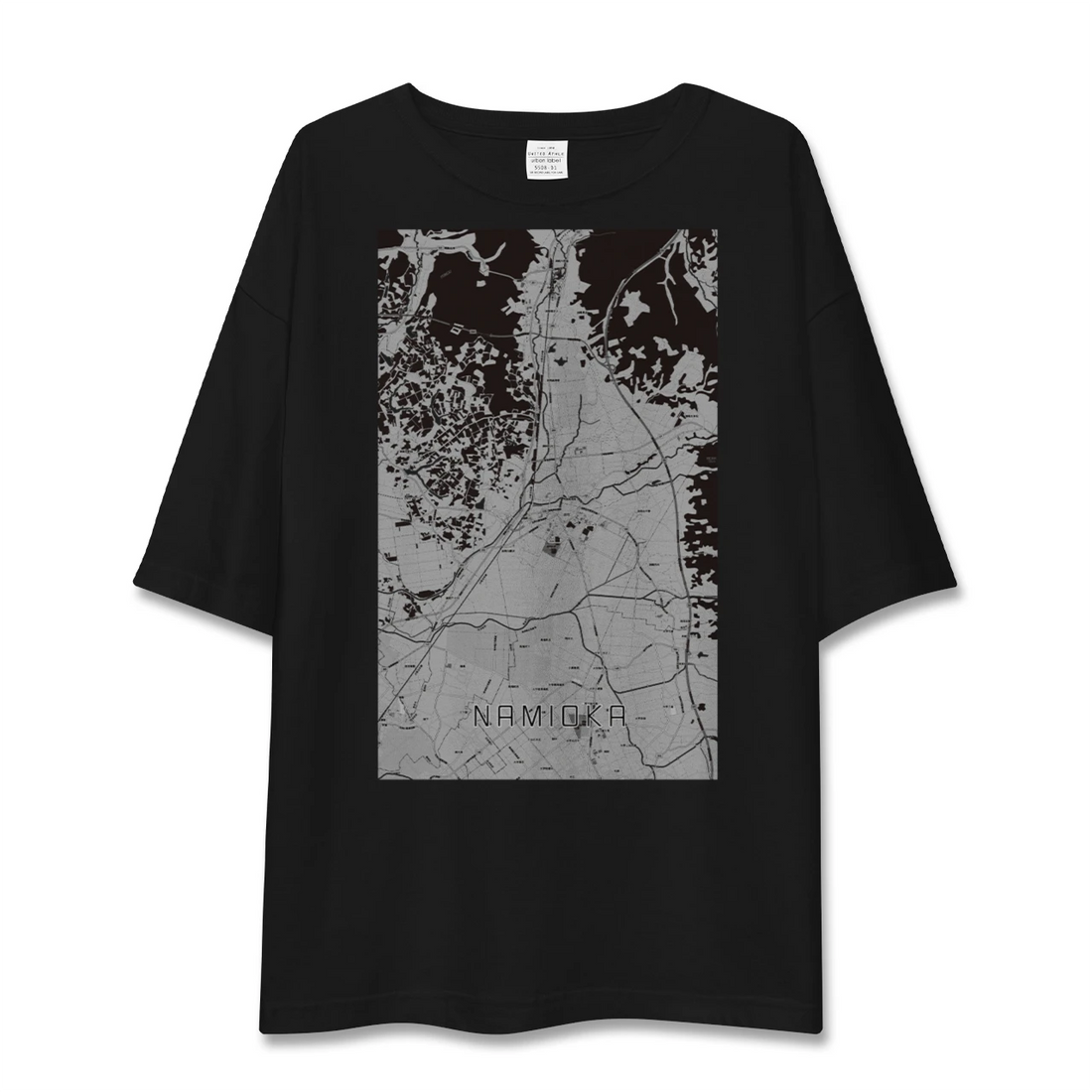 【浪岡(青森県)】地図柄ビッグシルエットTシャツ