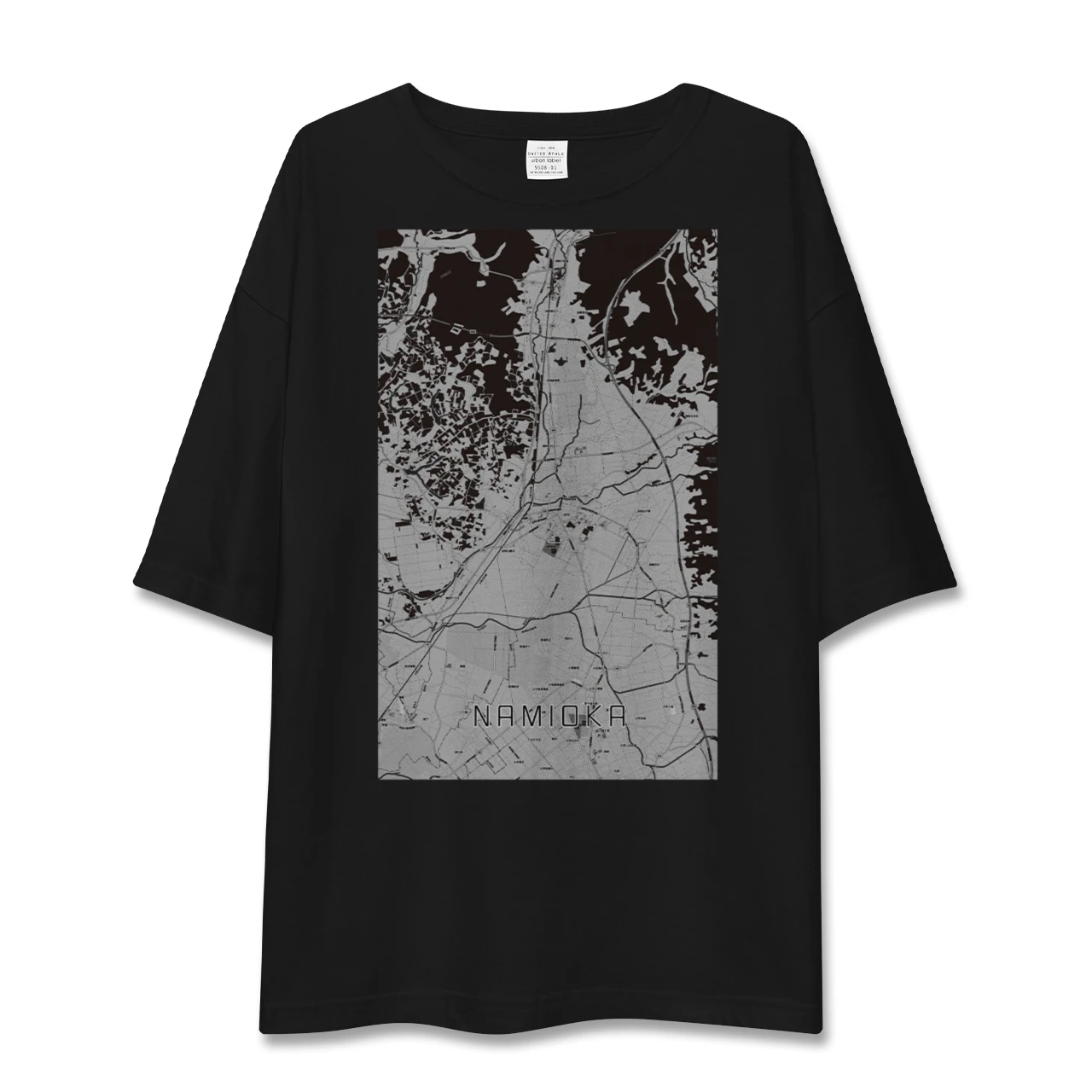 【浪岡(青森県)】地図柄ビッグシルエットTシャツ