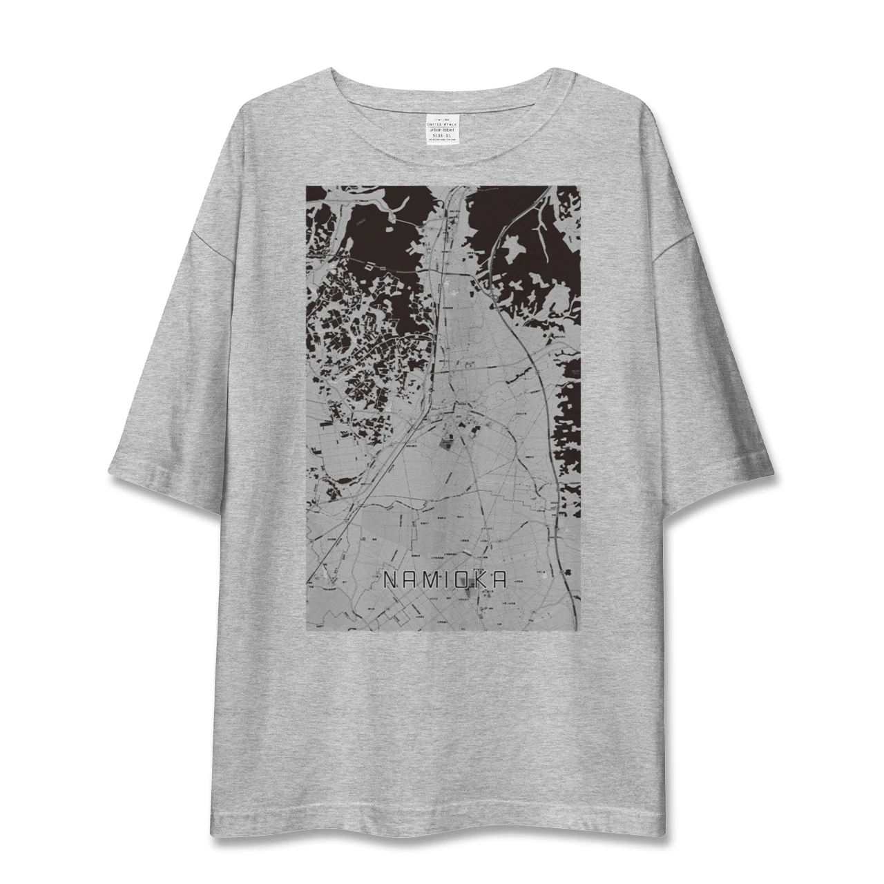 【浪岡(青森県)】地図柄ビッグシルエットTシャツ