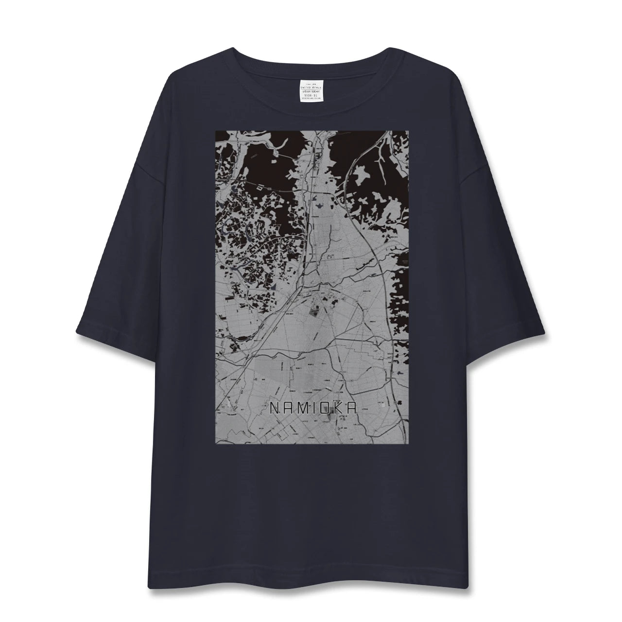 【浪岡(青森県)】地図柄ビッグシルエットTシャツ