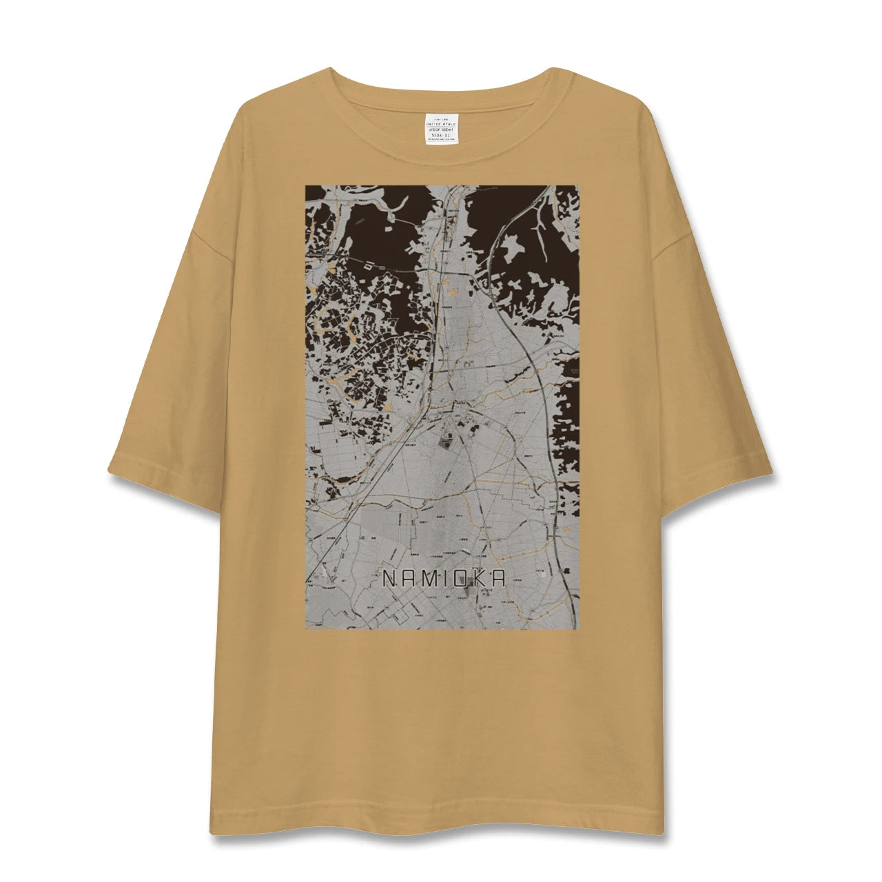 【浪岡(青森県)】地図柄ビッグシルエットTシャツ