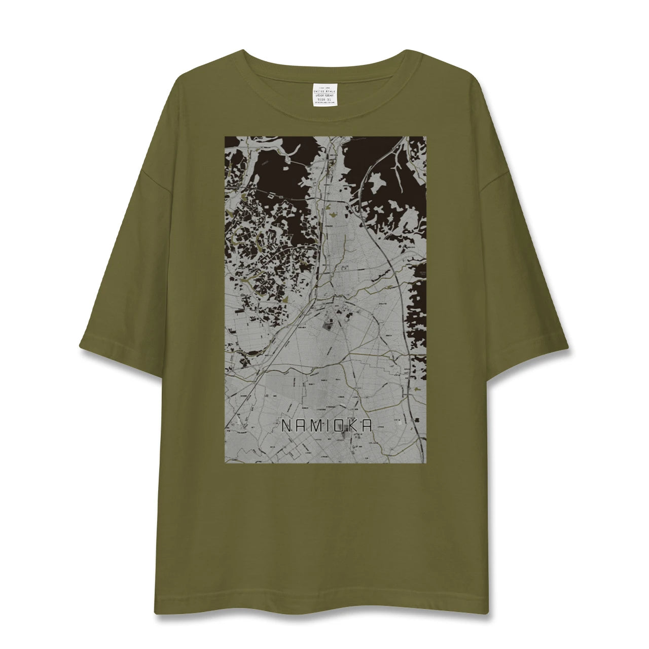 【浪岡(青森県)】地図柄ビッグシルエットTシャツ