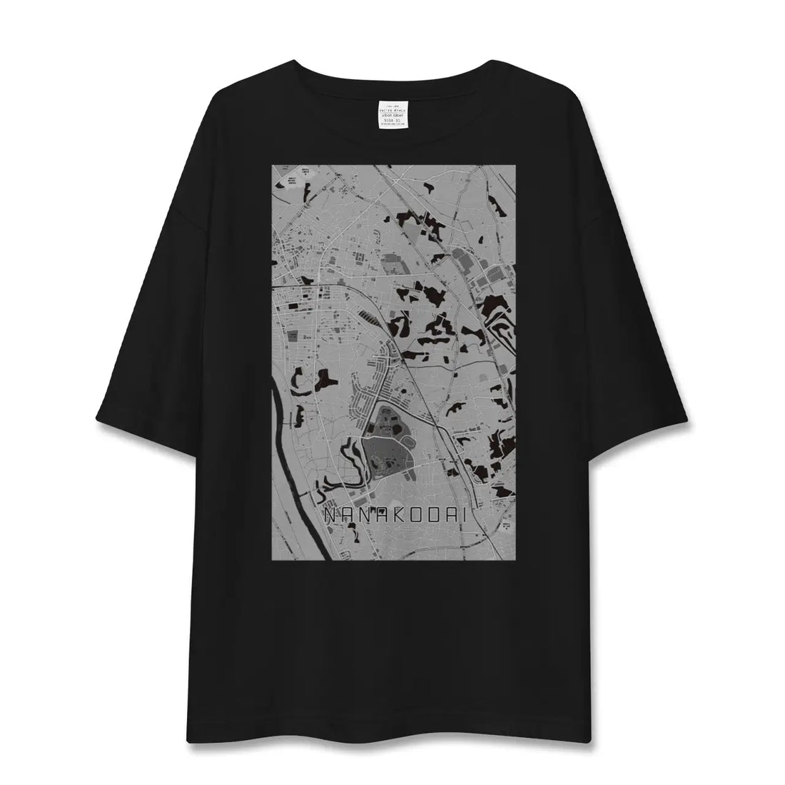 【七光台(千葉県)】地図柄ビッグシルエットTシャツ