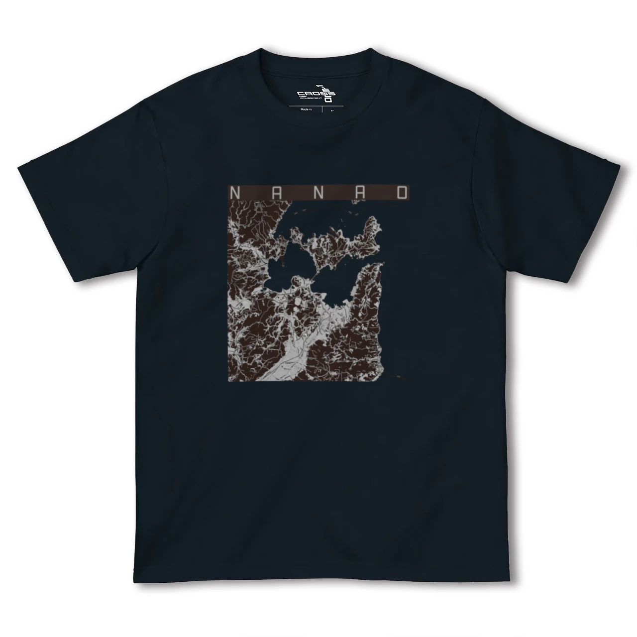 【七尾(石川県)】地図柄ヘビーウェイトTシャツ