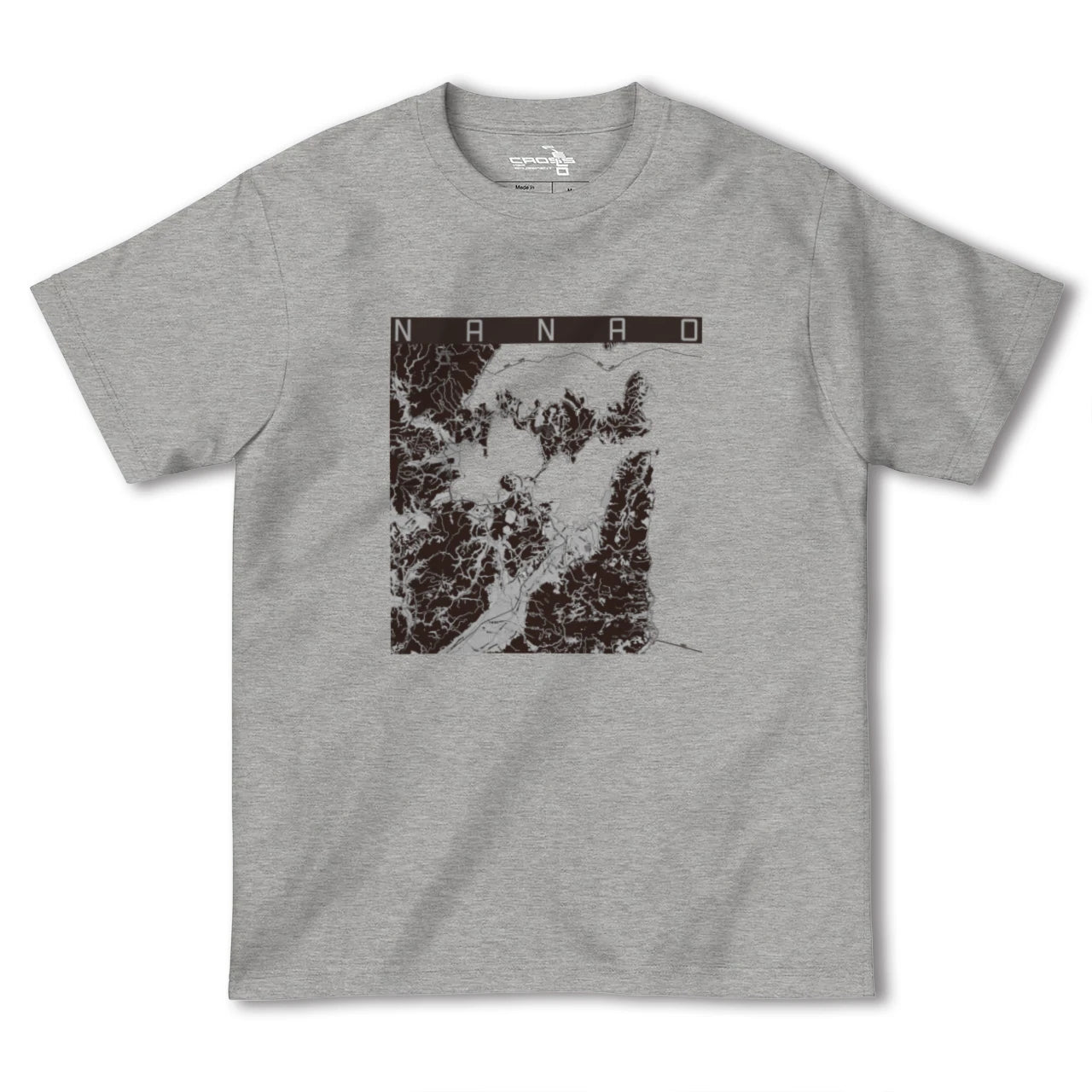 【七尾(石川県)】地図柄ヘビーウェイトTシャツ