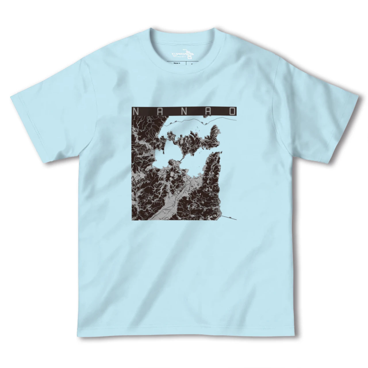 【七尾(石川県)】地図柄ヘビーウェイトTシャツ