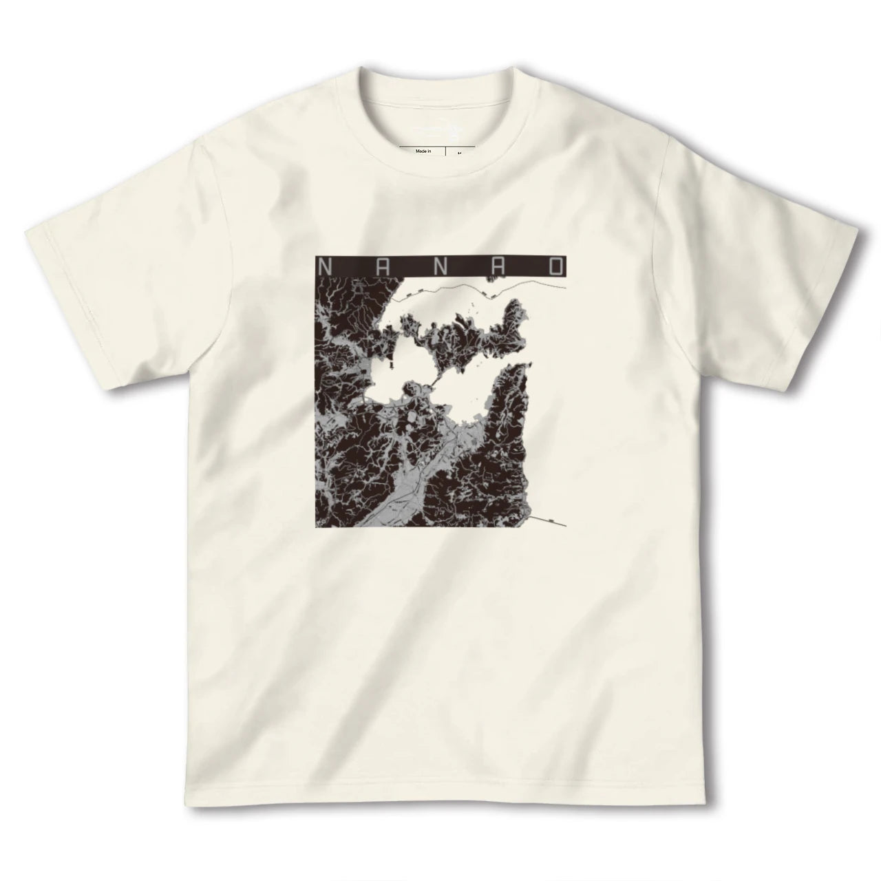 【七尾(石川県)】地図柄ヘビーウェイトTシャツ