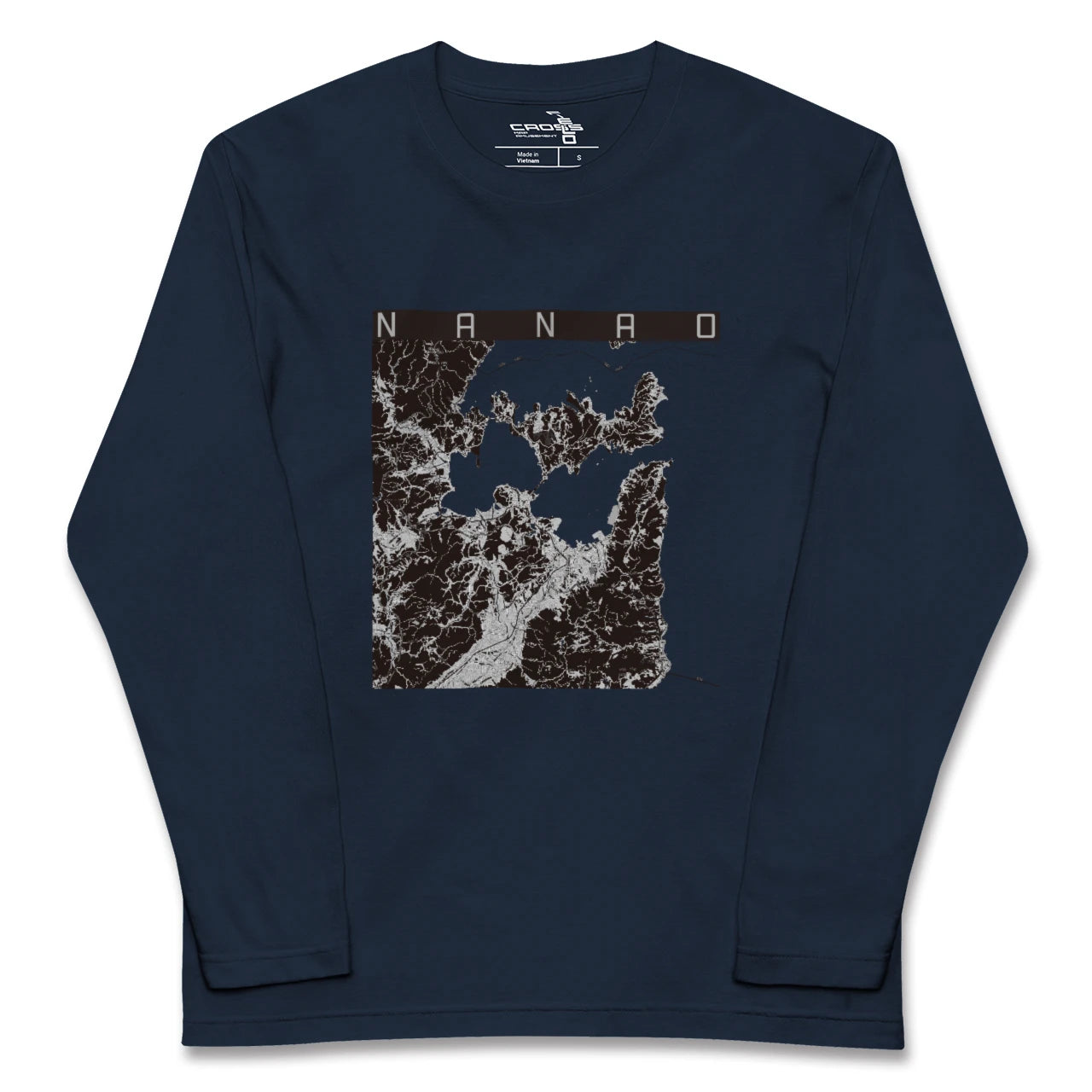 【七尾(石川県)】地図柄ロングスリーブTシャツ