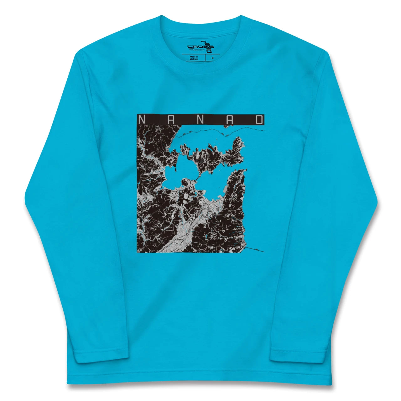 【七尾(石川県)】地図柄ロングスリーブTシャツ
