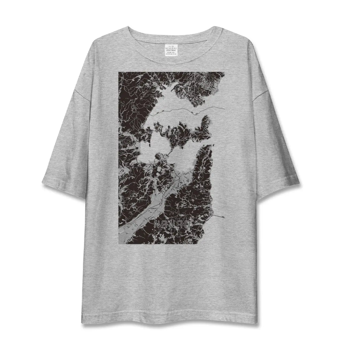 【七尾(石川県)】地図柄ビッグシルエットTシャツ