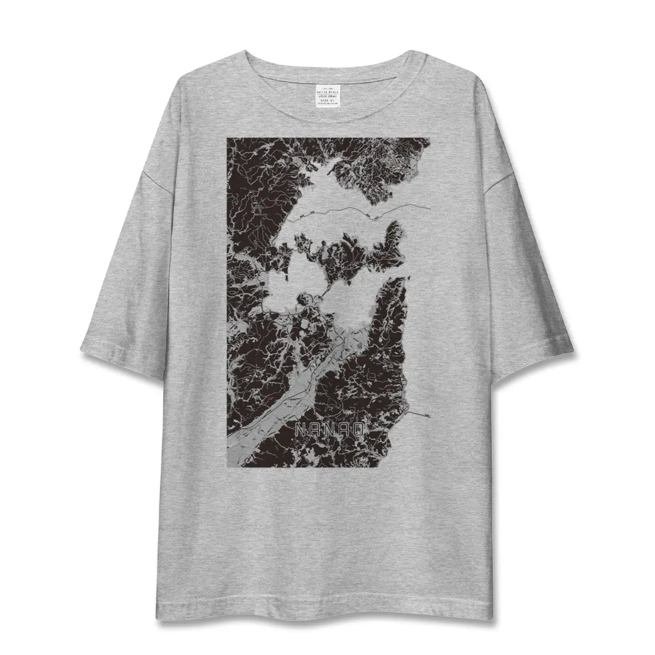 【七尾(石川県)】地図柄ビッグシルエットTシャツ