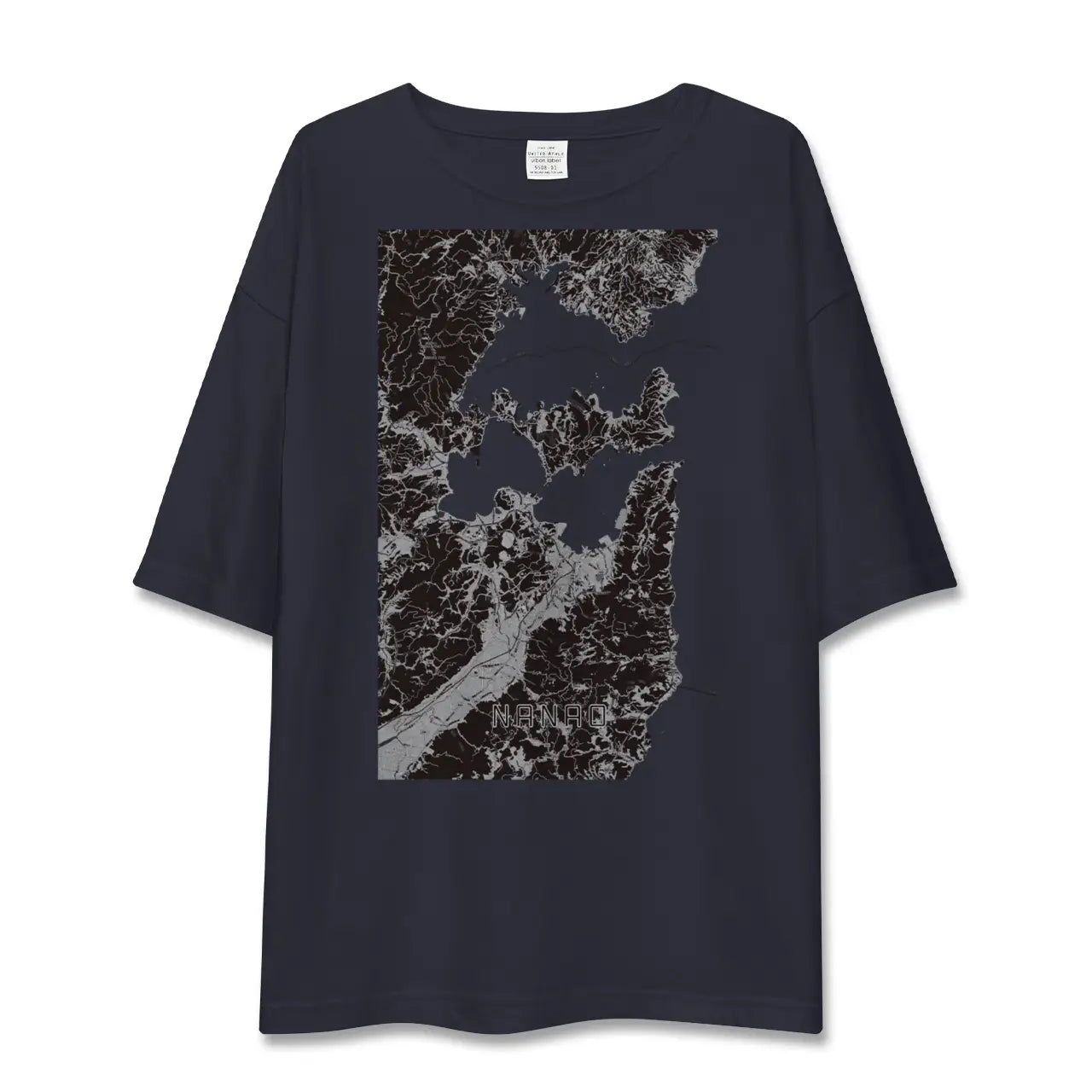 【七尾(石川県)】地図柄ビッグシルエットTシャツ