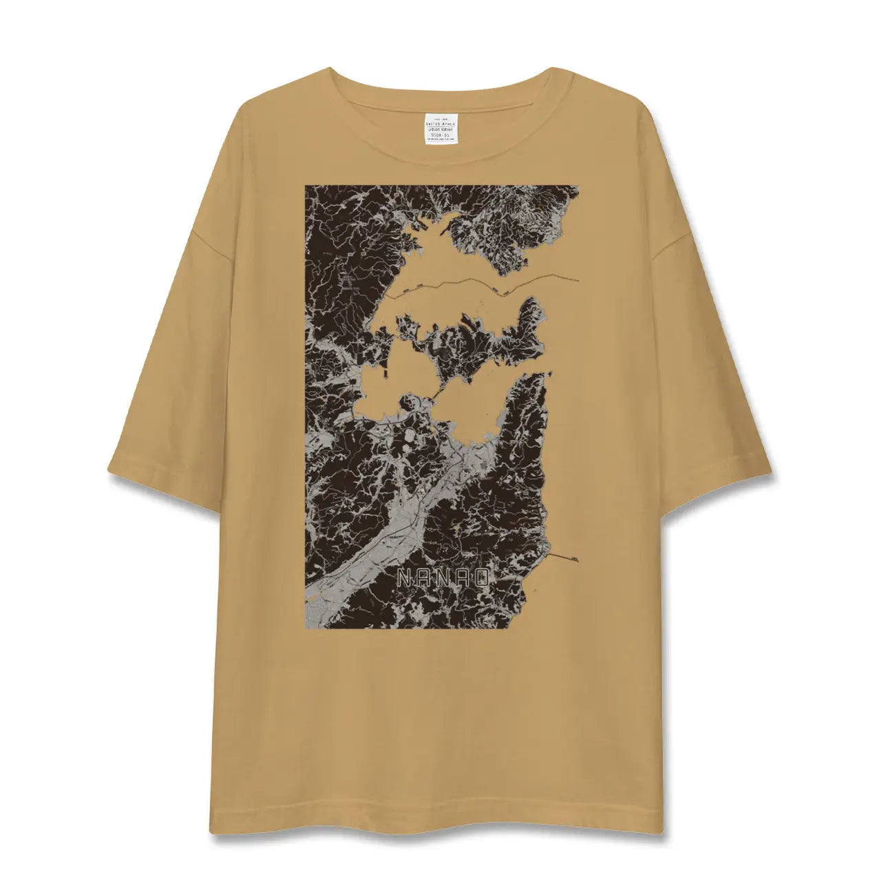 【七尾(石川県)】地図柄ビッグシルエットTシャツ
