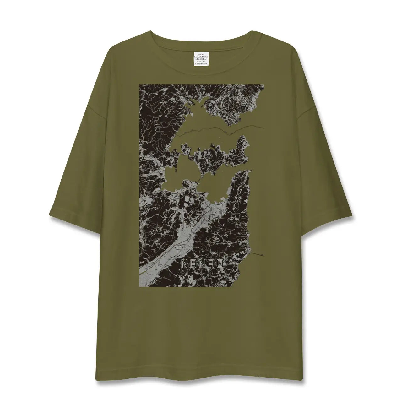 【七尾(石川県)】地図柄ビッグシルエットTシャツ