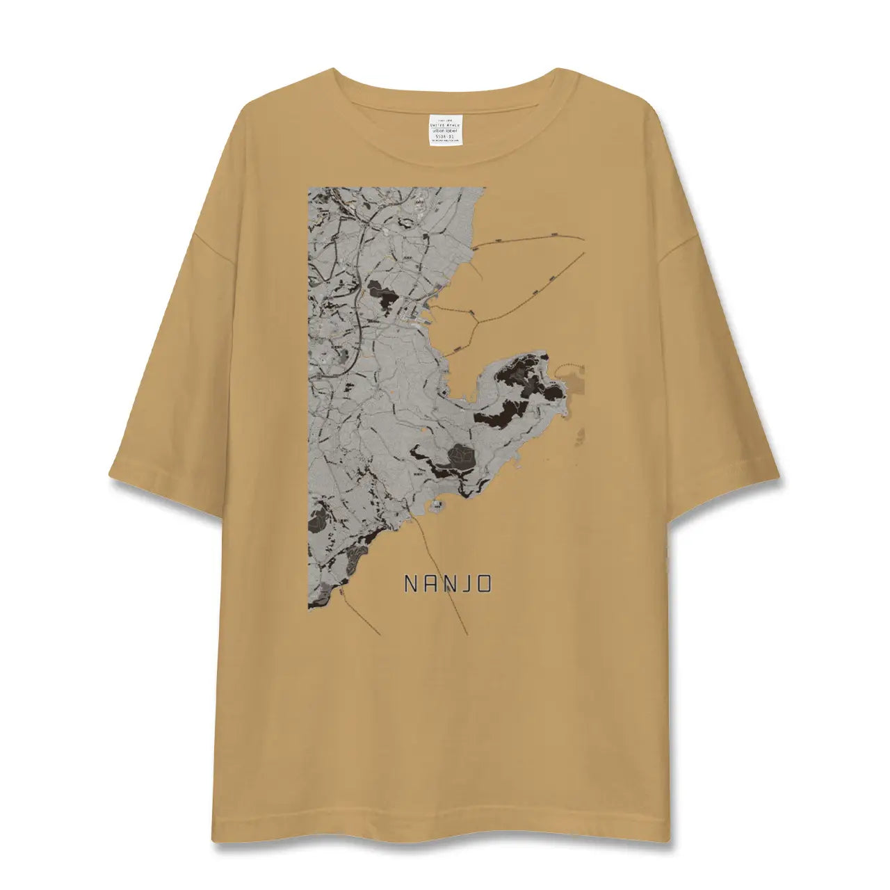 【南城(沖縄県)】地図柄ビッグシルエットTシャツ