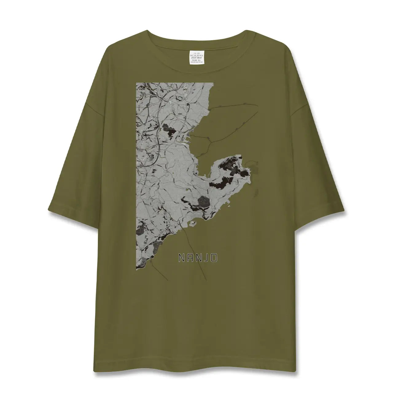 【南城(沖縄県)】地図柄ビッグシルエットTシャツ