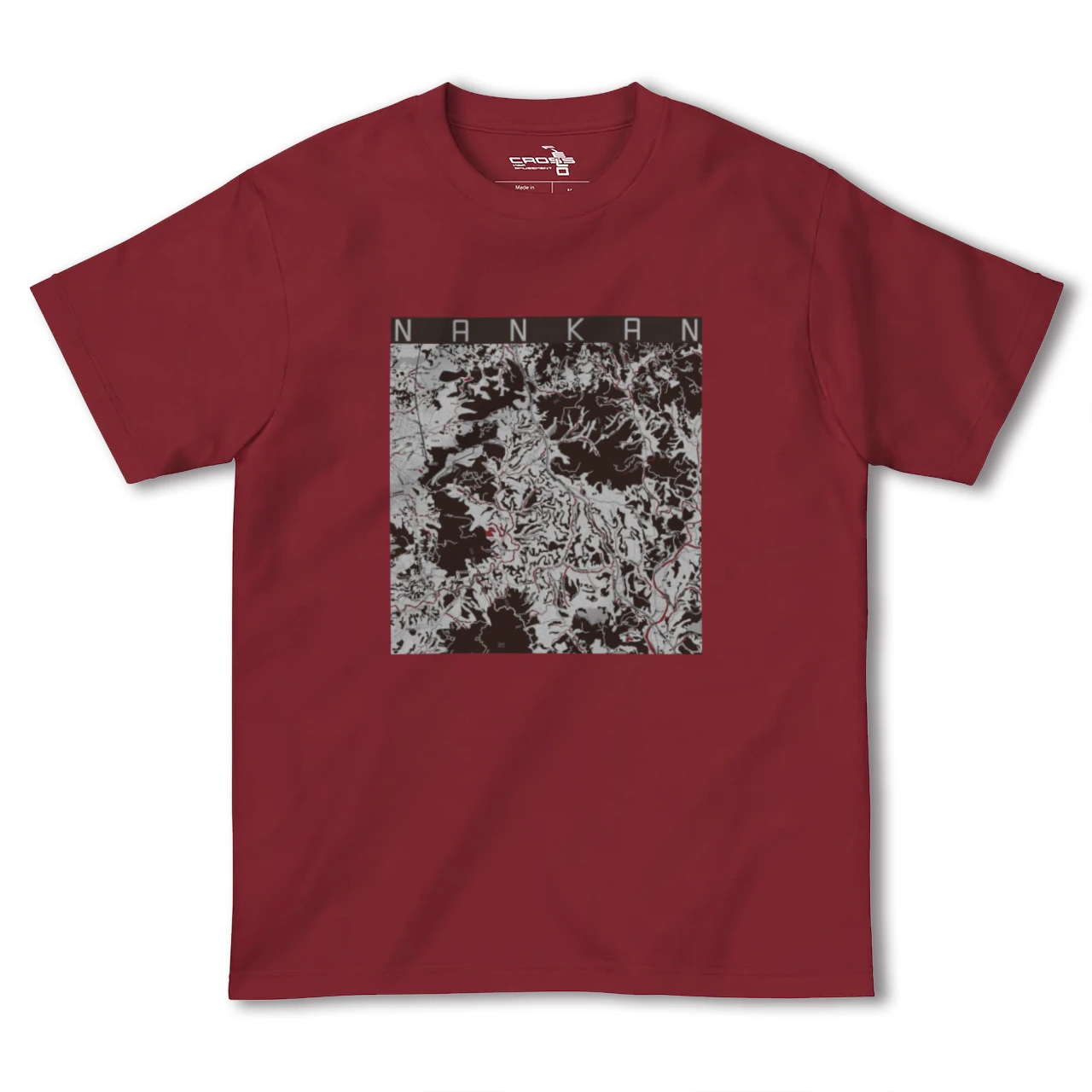 【南関(熊本県)】地図柄ヘビーウェイトTシャツ