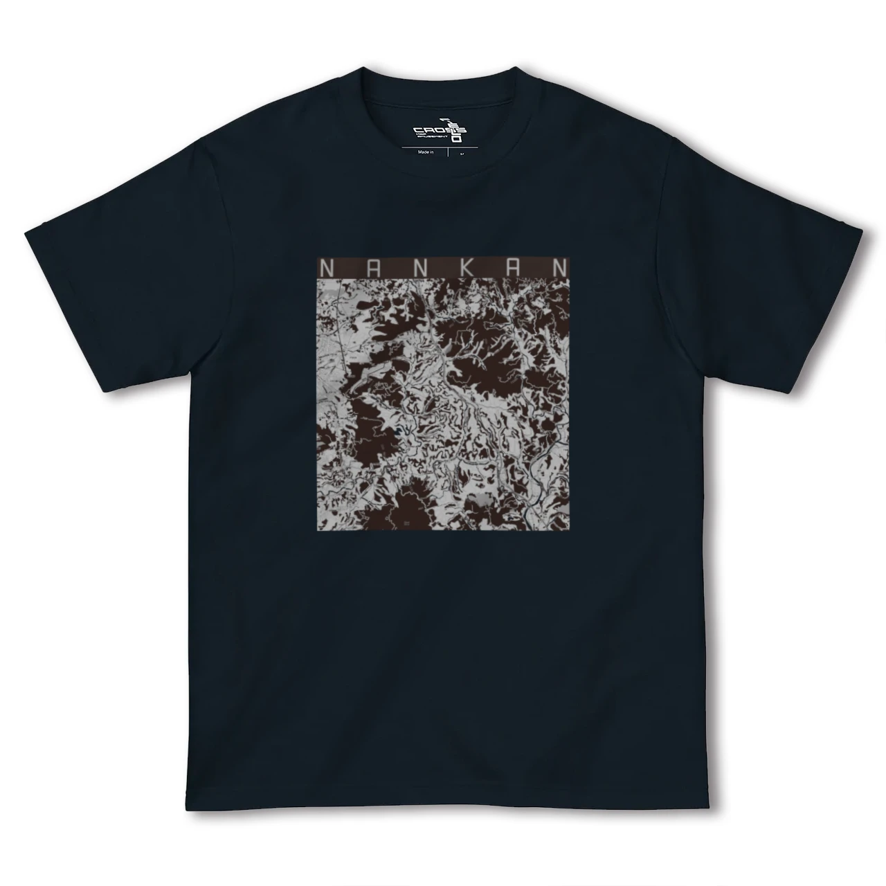 【南関(熊本県)】地図柄ヘビーウェイトTシャツ