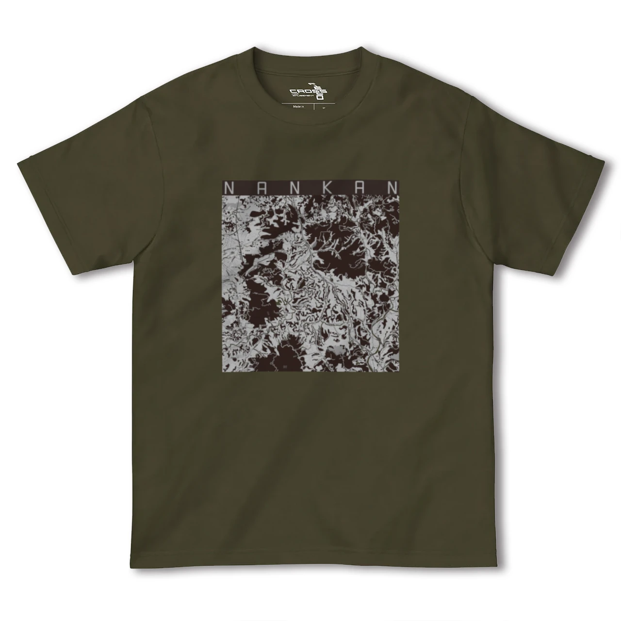 【南関(熊本県)】地図柄ヘビーウェイトTシャツ