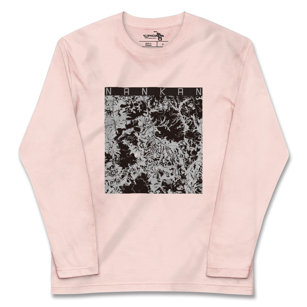 【南関(熊本県)】地図柄ロングスリーブTシャツ