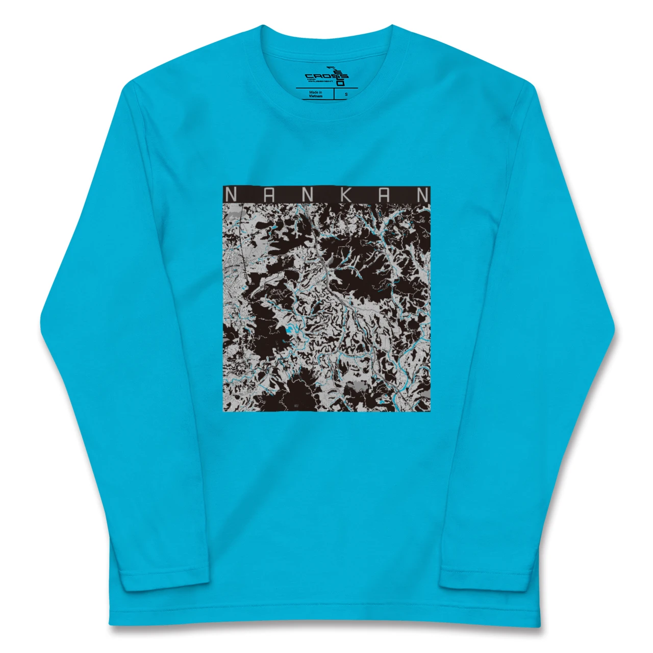 【南関(熊本県)】地図柄ロングスリーブTシャツ