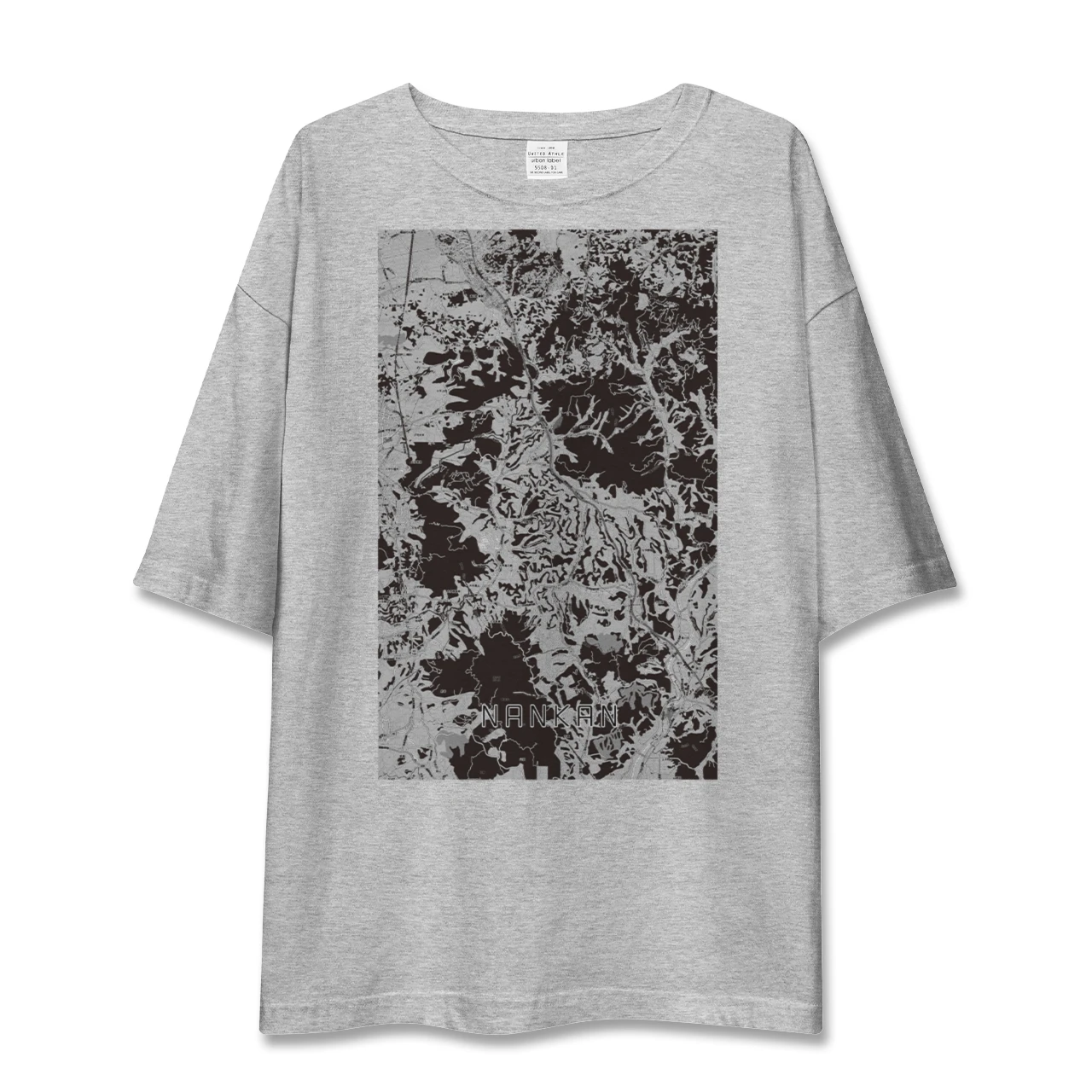 【南関(熊本県)】地図柄ビッグシルエットTシャツ