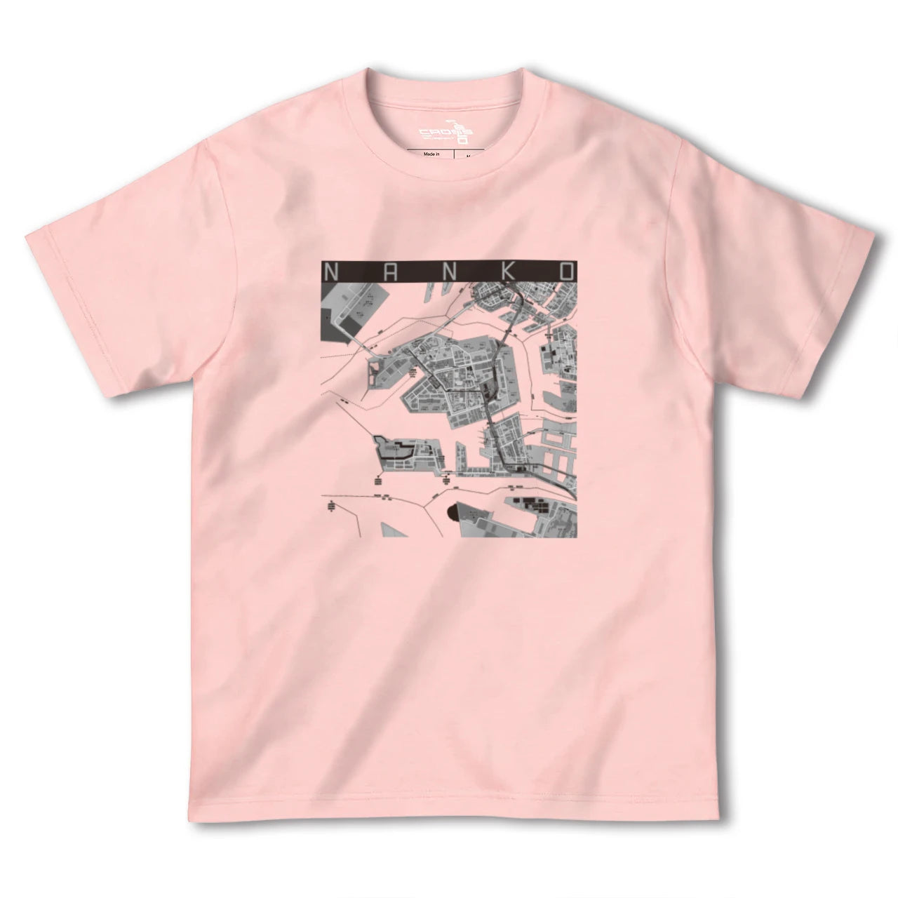 【南港(大阪府)】地図柄ヘビーウェイトTシャツ