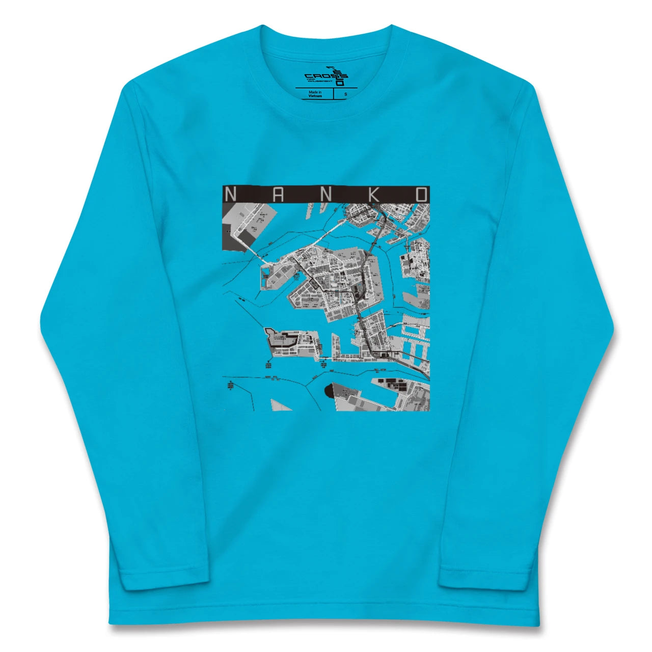 【南港(大阪府)】地図柄ロングスリーブTシャツ