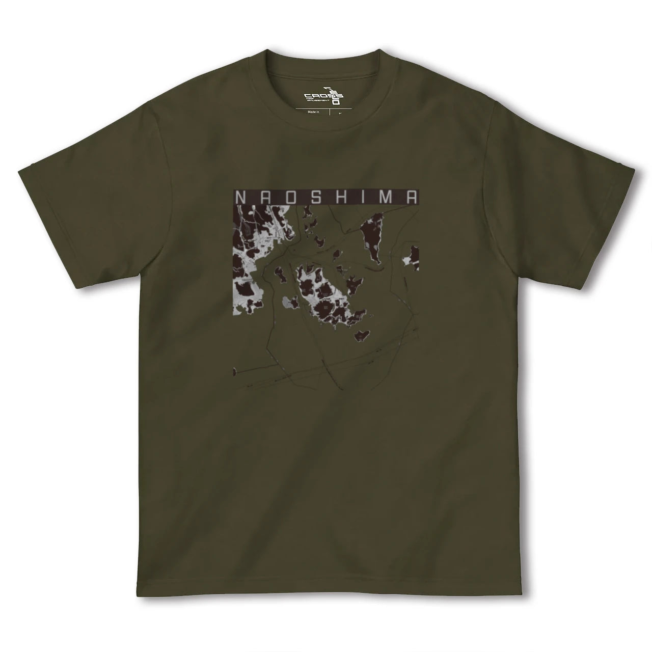 【直島(香川県)】地図柄ヘビーウェイトTシャツ