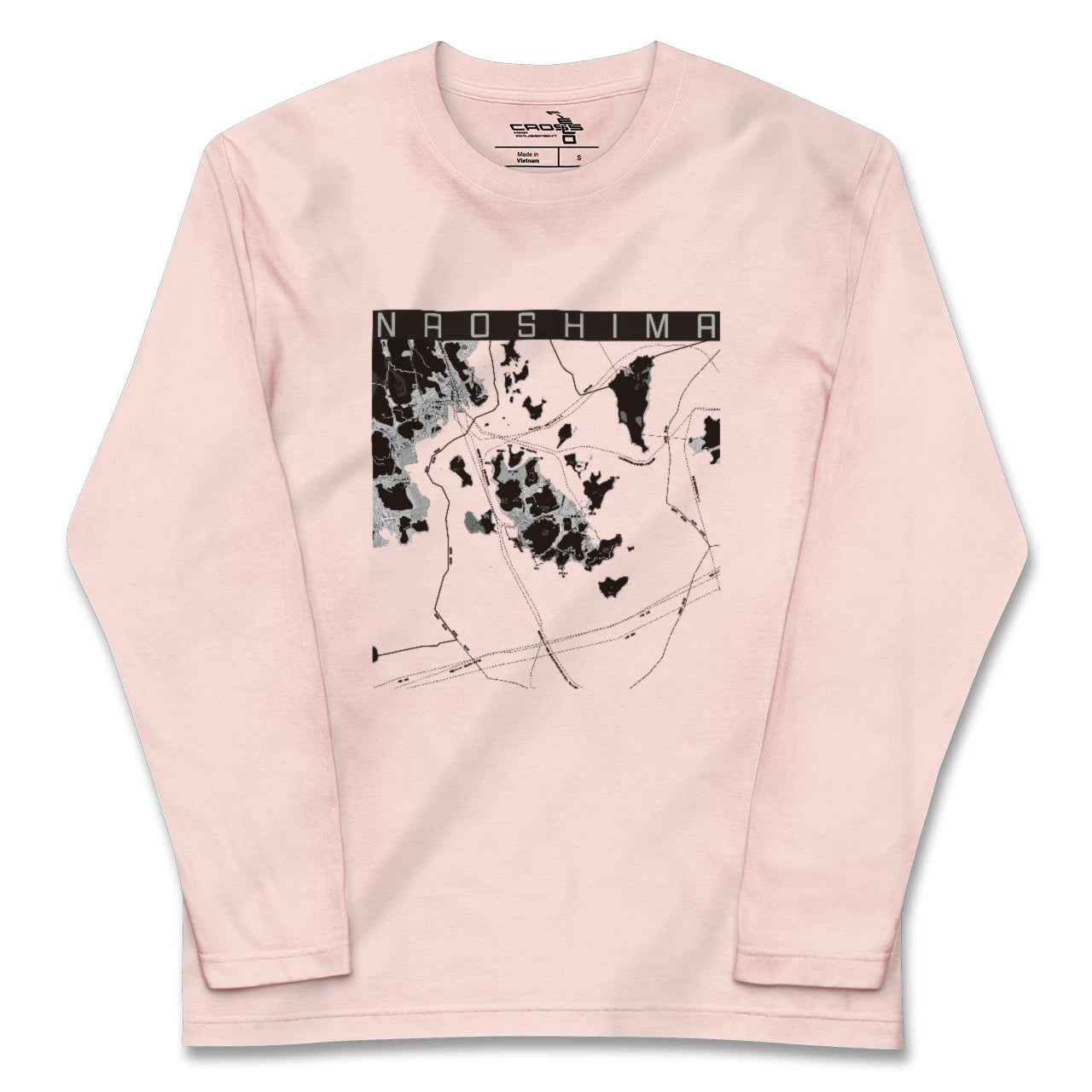 【直島(香川県)】地図柄ロングスリーブTシャツ