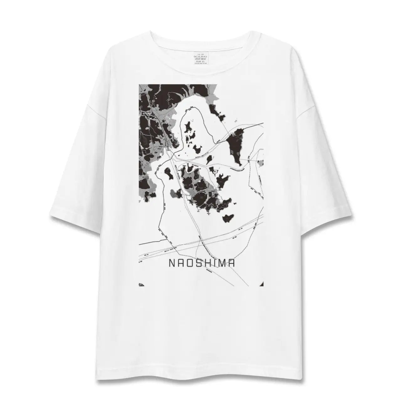 【直島(香川県)】地図柄ビッグシルエットTシャツ