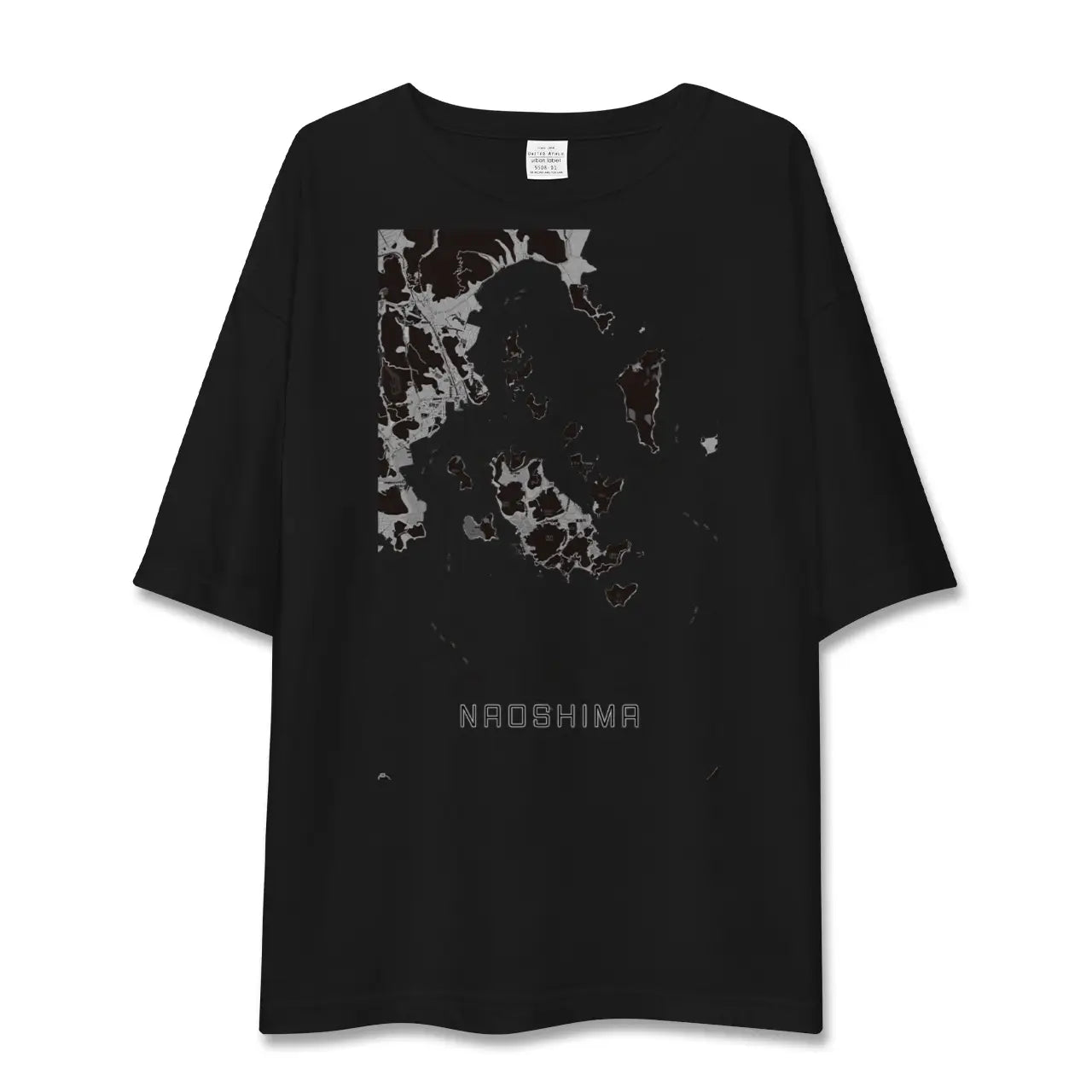 【直島(香川県)】地図柄ビッグシルエットTシャツ