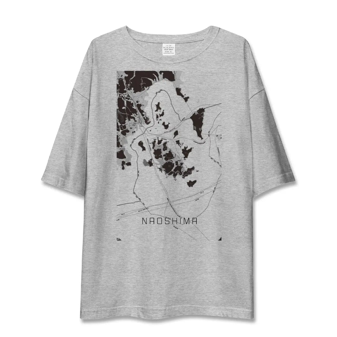 【直島(香川県)】地図柄ビッグシルエットTシャツ