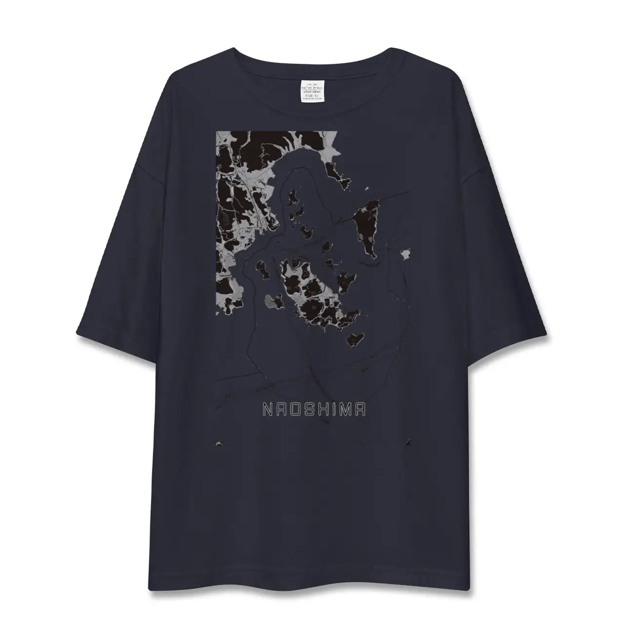 【直島(香川県)】地図柄ビッグシルエットTシャツ