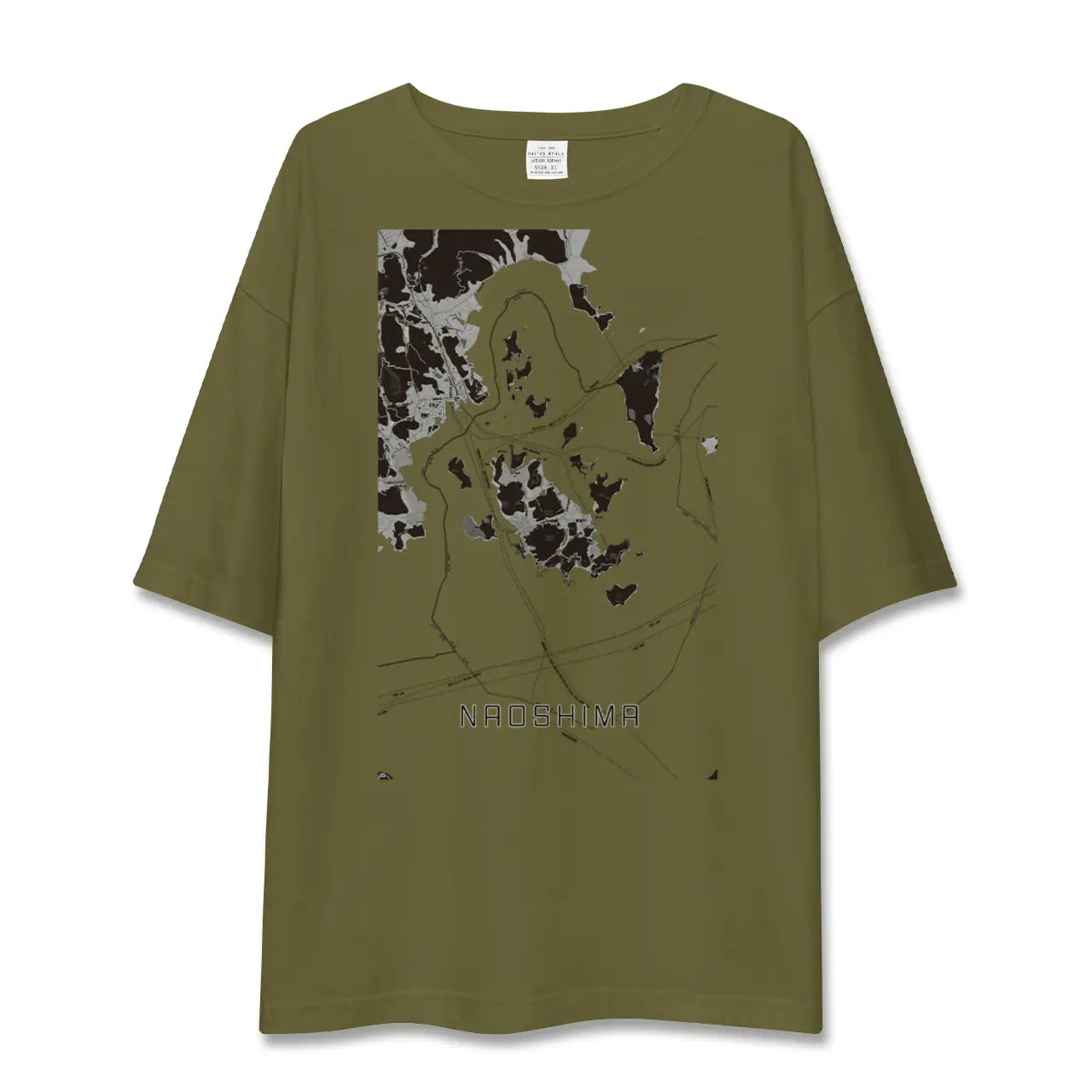 【直島(香川県)】地図柄ビッグシルエットTシャツ