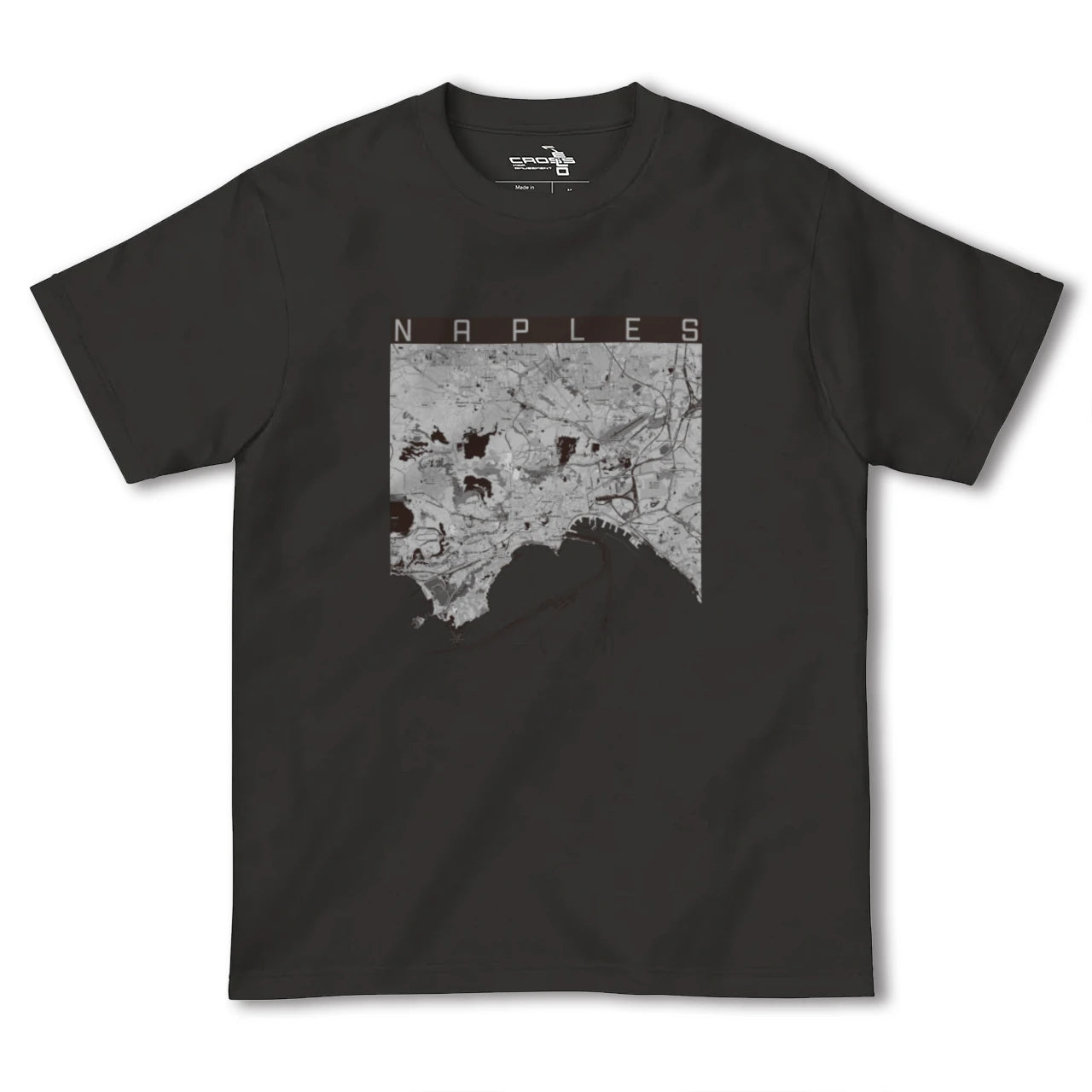 【ナポリ(イタリア)】地図柄ヘビーウェイトTシャツ