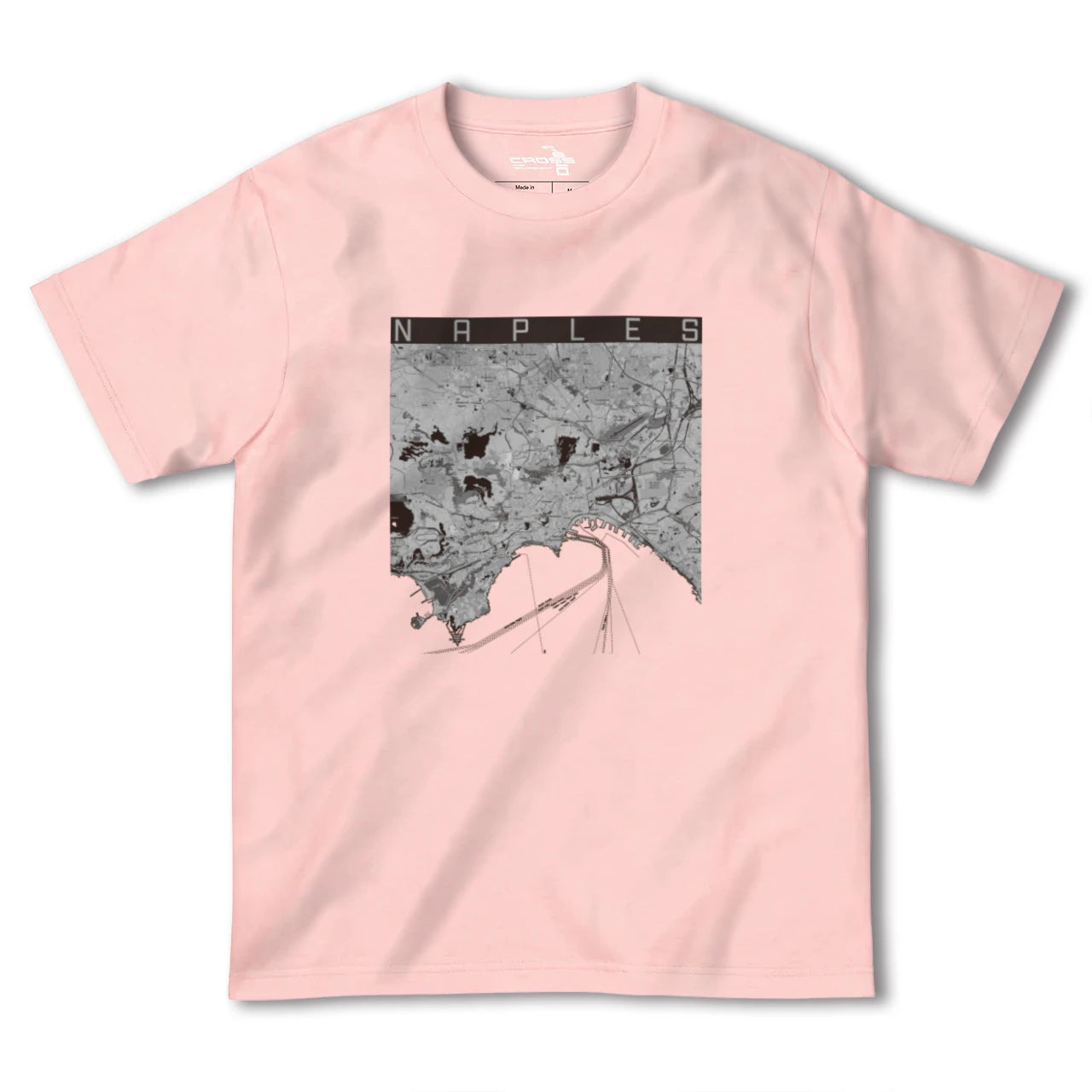 【ナポリ(イタリア)】地図柄ヘビーウェイトTシャツ