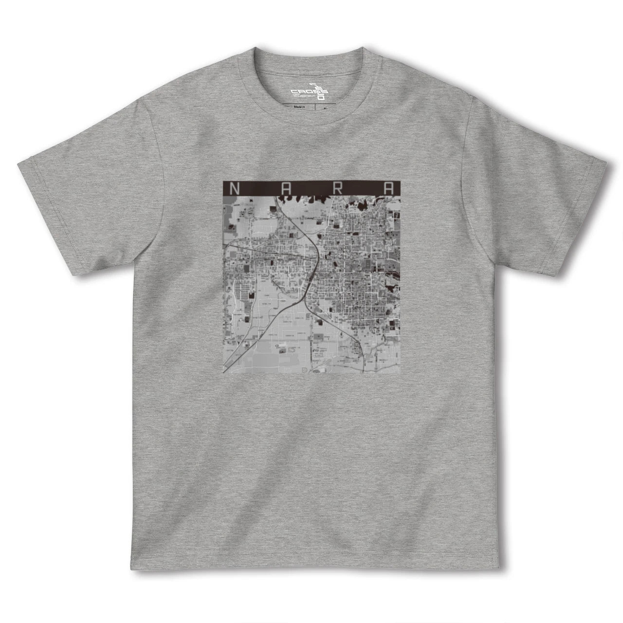 【奈良2(奈良県)】地図柄ヘビーウェイトTシャツ