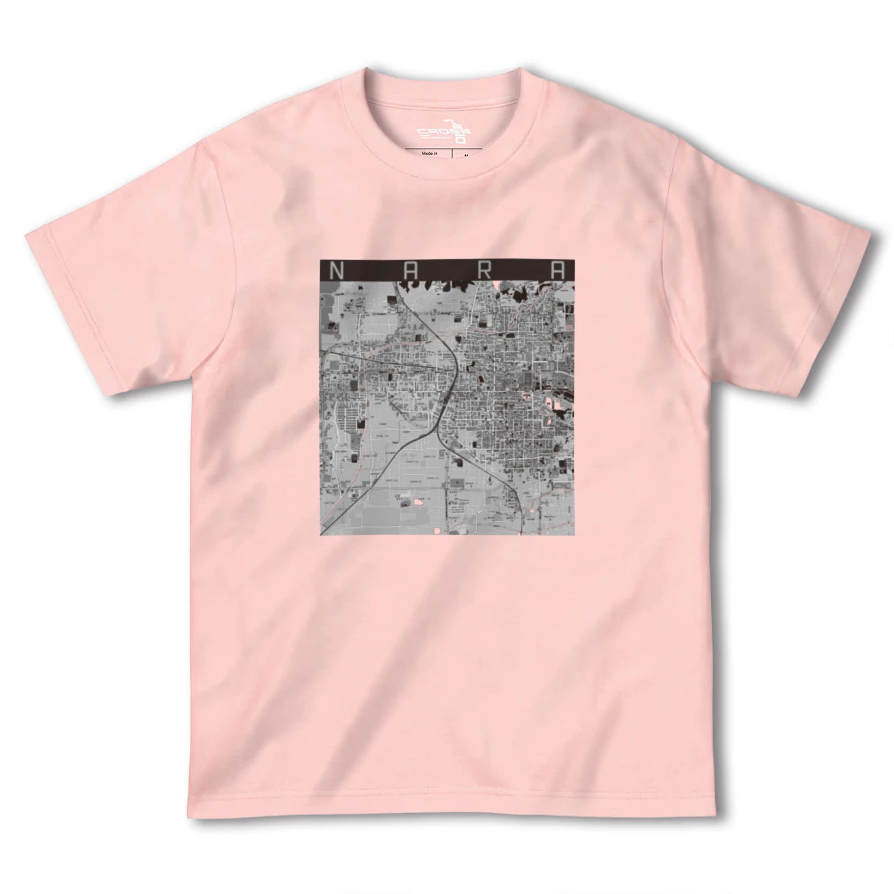 【奈良2(奈良県)】地図柄ヘビーウェイトTシャツ