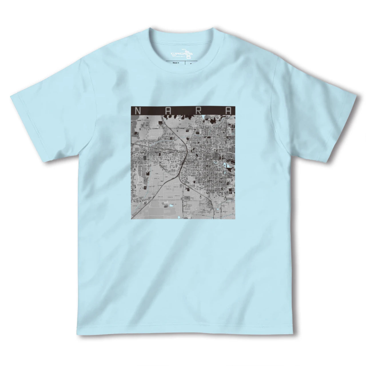【奈良2(奈良県)】地図柄ヘビーウェイトTシャツ