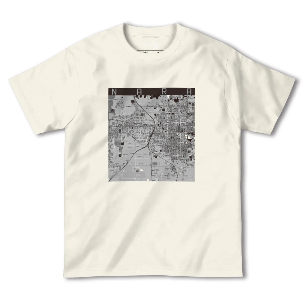 【奈良2(奈良県)】地図柄ヘビーウェイトTシャツ