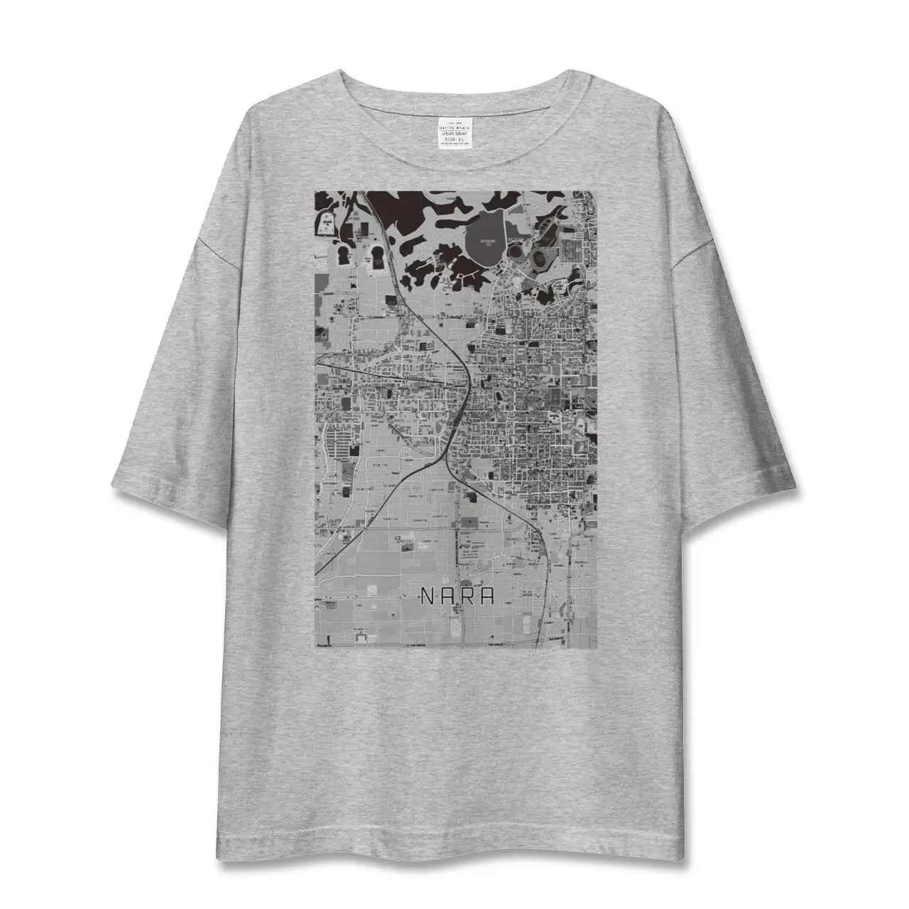 【奈良2(奈良県)】地図柄ビッグシルエットTシャツ