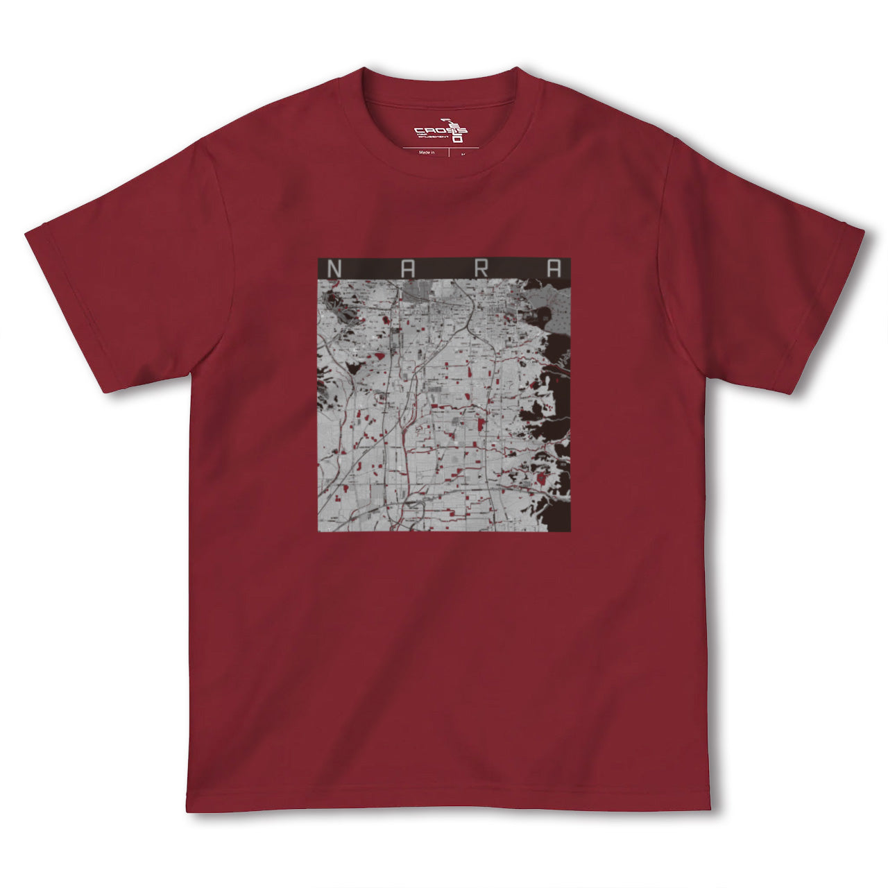 【奈良(奈良県)】地図柄ヘビーウェイトTシャツ